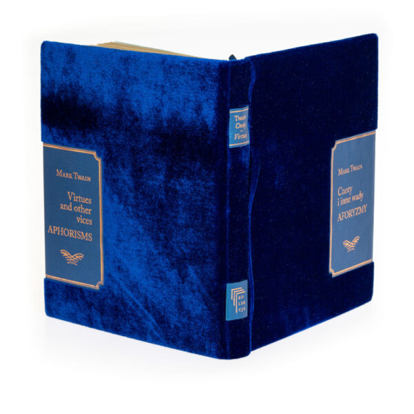 Mark Twain - Cnoty i inne wady. Aforyzmy. Aksamit. Kurtiak i Ley Wydawnictwo Artystyczne.